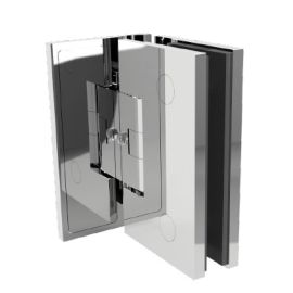 Spring-loaded hinge for shower unit LEA - wall/glass 90°