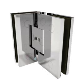 Spring-loaded hinge for shower unit LEA - glass/glass 90°