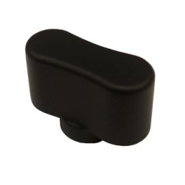 Elliptical cylinder knob, black