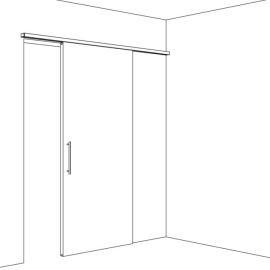 HAWA PORTA 60HMD wall-mounted hardware system for wooden sliding doors