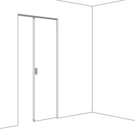 HAWA PORTA 60HMT Pocket Acoustics lubinė sieninė kišeninė stumdomų durų furnitūros sistema su garso izoliacija