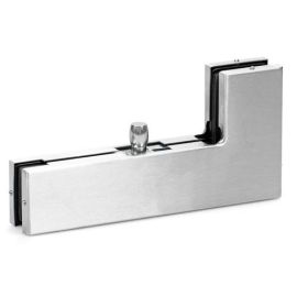 Upper fitting angle for all-glass doors with fanlight GEZE PT40