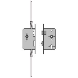 Panic lock set for METAL double doors BMH PTVA 12 B