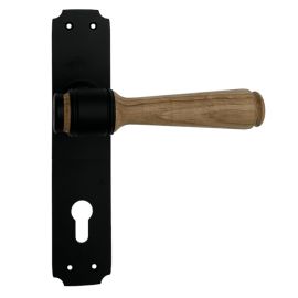 Latvijā ražots vēsturisks durvju rokturis KURZEME, gaišs ozols