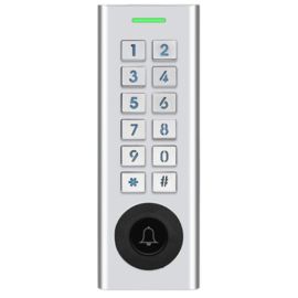 Piekļuves kontroles kodu panelis SK12-Ble+WIFI ar zvana pogu, IP66, sudraba kr., 3xAAA, TTLOCK