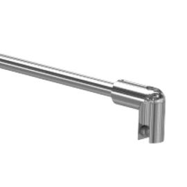 Stabilisation rod 1250 mm - round profile, wall/glass 90°