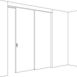 HAWA JUNIOR 80 Z TELESCOPIC 2 parallel sliding door system