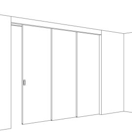 HAWA JUNIOR 80 Z TELESCOPIC 3 parallel sliding door system