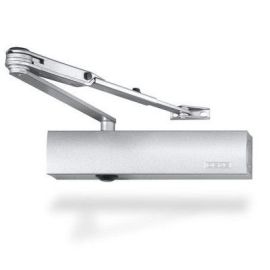 Durvju aizvērējs GEZE TS 4000 ar fiksējošo vērējroku, sudraba krāsa