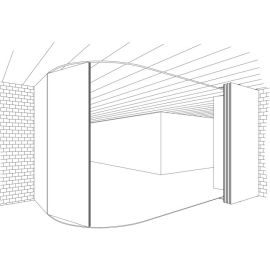 HAWA VARIOTEC 150 H hardware system for straight and curved sliding partitions