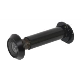 Durų žiūronas su dangteliu, Ø14 mm, DB 50-80 mm, dažytas juodai