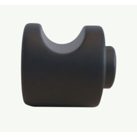 Cylinder knob, black