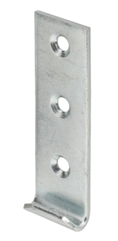 Locking hook, straight, 17x15x2, galvanised