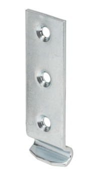 Locking hook, bent, 46x15x2, galvanised