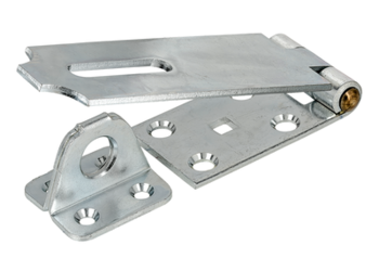 Safety hasp & staple, 85x35mm, galvanised