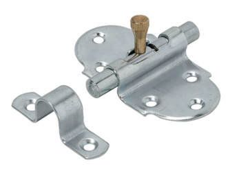 Spring-loaded barrel bolt, 45x85x1,5, galvanised