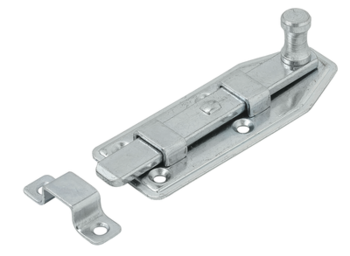 Window bolt, straight, 80x30x1,2, galvanised