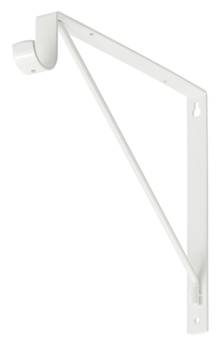 Bracket with hook, 260x300, white