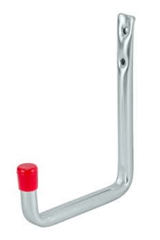 Wall hook, 213x150x85 mm, galvanised / red end caps