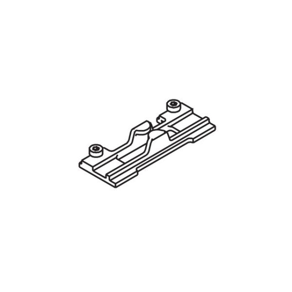 DIVIDO 80 intermediate stop for upper track, not compatible with Soft Close, plastic grey