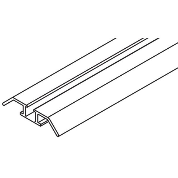 042.3080.600 running track for glueing, aluminium anodized, 6000 mm