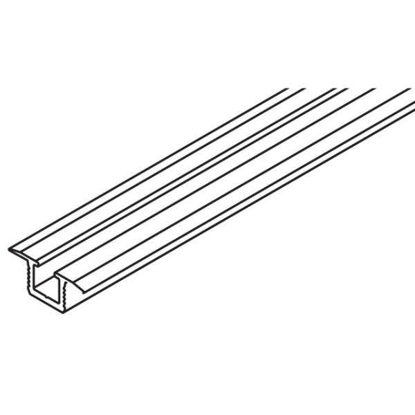042.3089.600 running track flush mounted, aluminium anodized, 6000 mm