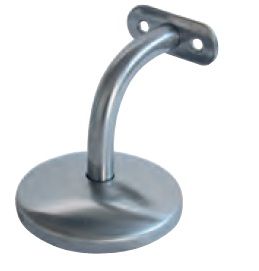 Handrail bracket 90°, non-adjustable, Ø75 mm, stainless steel