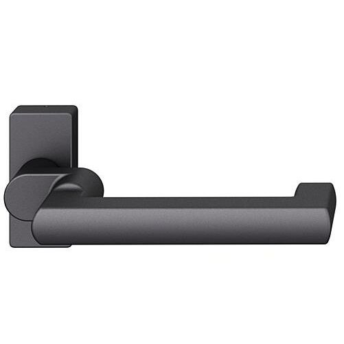 FSB 06 1031 lenkta rankena įrėmintoms priešgaisrinėms avarinėms durims ant kvadratinės rozetės, matinės juodos S8