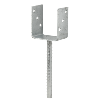 Light supporting shoe, U-shape 101x60x100, hot-dip galvanised