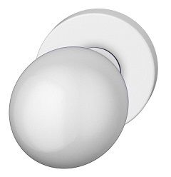Handle knob 0802 05, single-sided fastening, white RAL9016