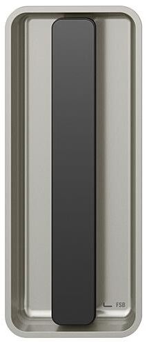 Sliding door handle, rectangular, non-lockable, aluminium F1/S8