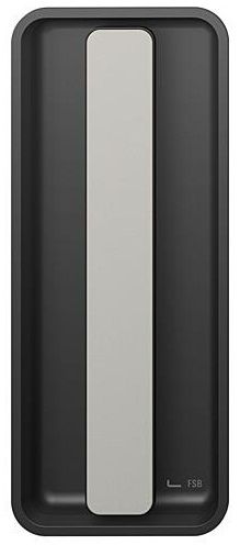 Sliding door handle, rectangular, non-lockable, aluminium S8/F1