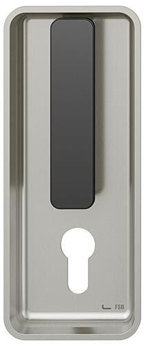 Sliding door handle PZ, rectangular, aluminium F1/S8