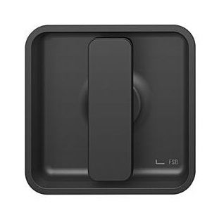 Sliding door handle, non-lockable, square, aluminium S8