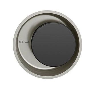 Sliding door handle, round, aluminium F1/S8, LEFT