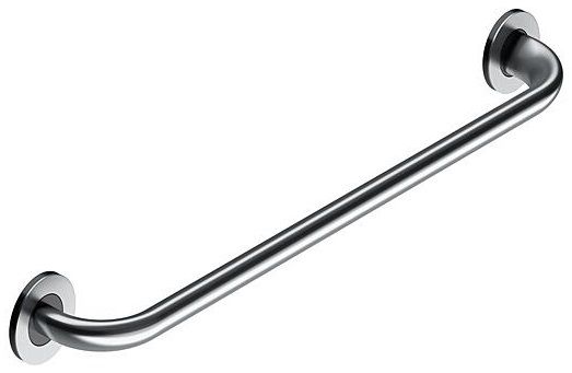 Support rail for bathrooms 600x36/22mm, matt stainless steel