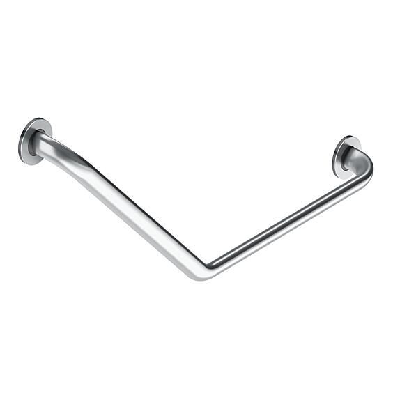 Angled rail 135° for bathrooms, 772x36/22mm, matt stainless steel