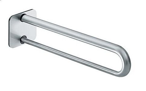 Basin/WC support rail 850mm, matt stainless steel