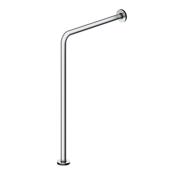 Floor/wall-mounted support rail 600x850mm stainless steel, right
