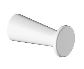 Towel hook A100, 40mm, white RAL9016