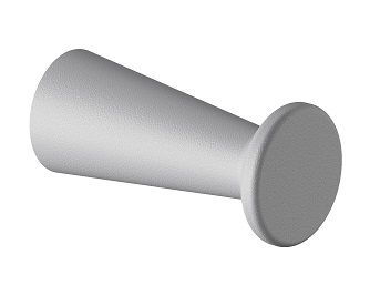 Bathrobe hook A100, 80mm, grey RAL7040