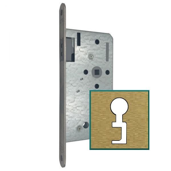 116-1/2-BB 55/72-20 magnetic lock, stainless steel, brass tone painted