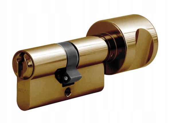 Profile cylinder with knob P40-75, brass