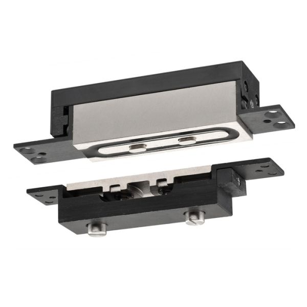 Elektromagnetinis užraktas su mechaniniu fiksavimu, nerūdijantis plienas, 12/24V DC, 1200 kg