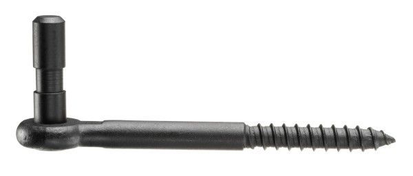 J 2083 Įsukamas vyrių laikiklis, Ø13 mm, juodas