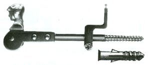 Adjustable screw-in shutter stopper, 165mm, black