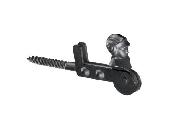 Screw-in shutter stopper, with catch, 120 mm, black
