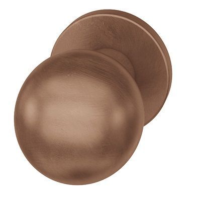 Handle knob 0802 05, single-sided fastening, vaxed bronze