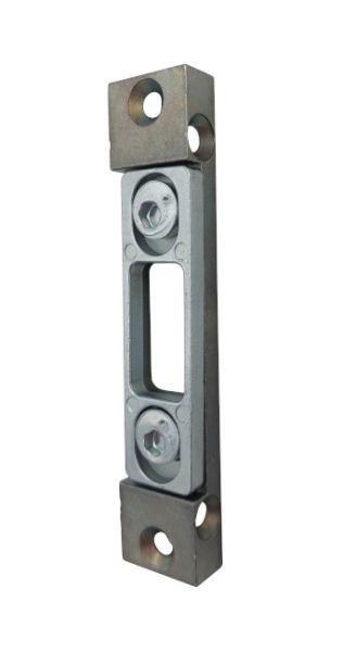 2319-512V adjustable strike plate, lightly galvanised