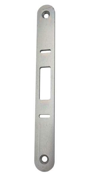 2830-03-20R strike plate rounded, light galvanized